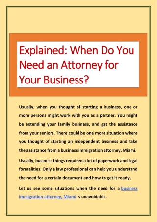 Explained: When Do You Need an Attorney for Your Business?