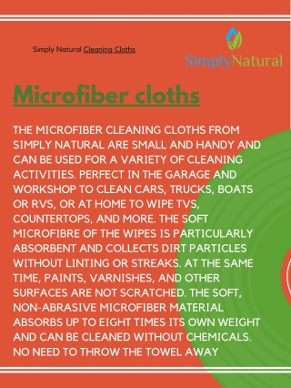 Natural Cleaning Cloths