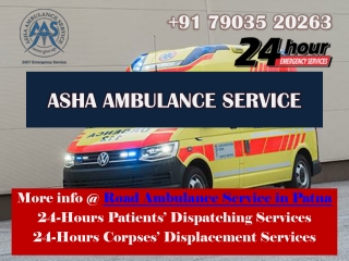 Avail of Treasures of Emergency Ambulance Service in Patna | ASHA