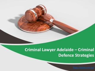 Criminal Lawyer Adelaide – Criminal Defence Strategies