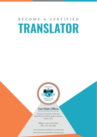 Become a Certified Translator
