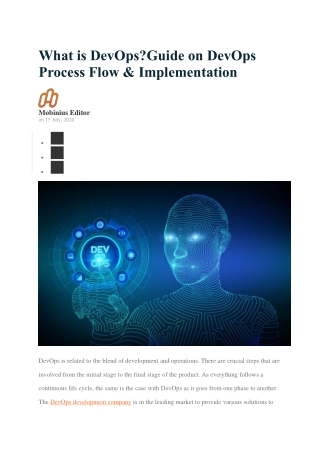 What is DevOps?Guide on DevOps Process Flow & Implementation