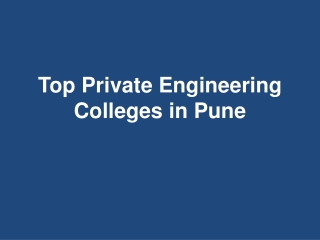 Top Private Engineering Colleges in Pune - MITAOE