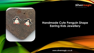 Handmade Cute Penguin Shape Earring Kids Jewellery
