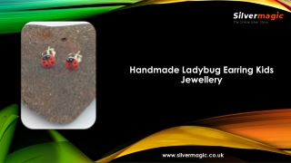 Handmade Ladybug Earring Kids Jewellery