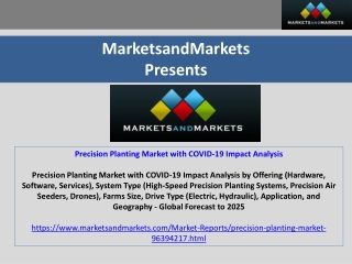 Precision Planting Market with COVID-19 Impact Analysis