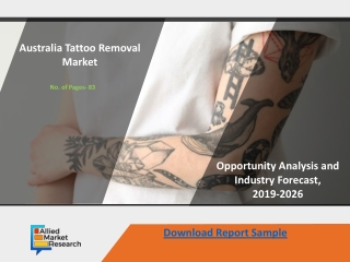 Australia Tattoo Removal Market CAGR Attempts To Break Record Estimating By 2026