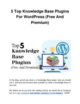 5 Top Knowledge Base Plugins For WordPress (Free And Premium)