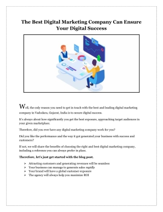 The Best Digital Marketing Company Can Ensure Your Digital Success