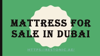 Mattress for sale in Dubai