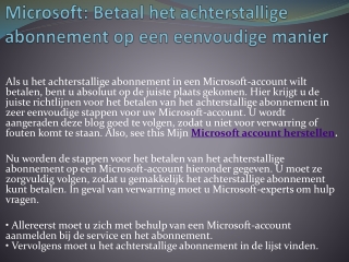 Microsoft wachtwoord herstellen aanbieder van alle problemen
