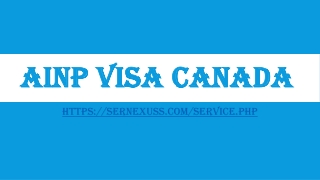 AINP Visa Canada