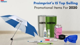 Proimprint's top selling promotional items for 2020