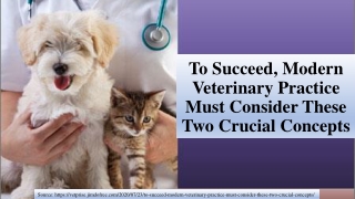 To Succeed, Modern Veterinary Practice Must Consider These Two Crucial Concepts