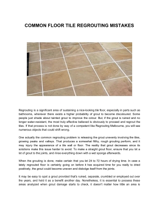 Pro Seal Melbourne - Caulking, Bathroom Balcony Tile Regrouting Repairs