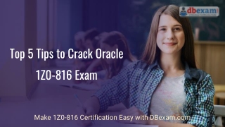 Latest Oracle 1Z0-816 Certification Sample Questions