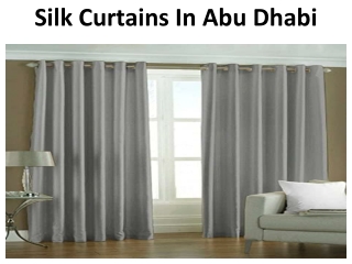 Silk Curtains Abu Dhabi