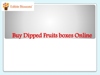 Buy Banana Dipped Chocolate Box - Edible Blossoms