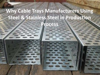 Types of cable trays & Product capable of supporting all materials