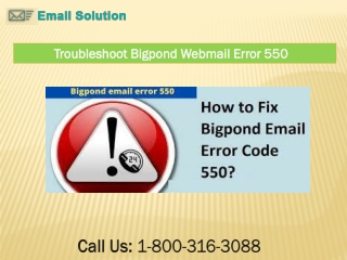 Call - 1-800-316-3088 How To fix Bigpond Webmail Error 550