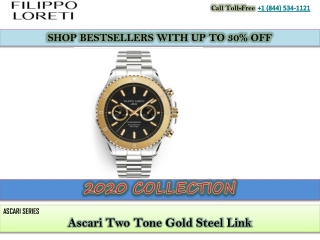 Filippo Loreti: Ascari Two Tone Gold Steel Link