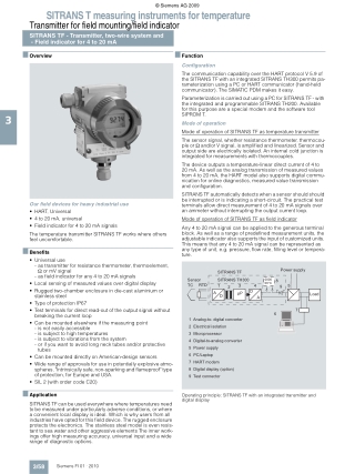 Siemens SITRANS TF Transmitter for temperature Messumformer - 7NG3136 | Instronline