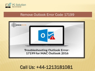 Call  1-9175805618 How To Fix Outlook Error Code 17199