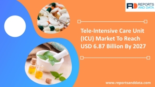 Tele-Intensive Care Unit Market 2020: Global Share, Trends, Application Analysis and Forecast To 2027