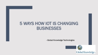 5 ways how IoT is Changing Businesses