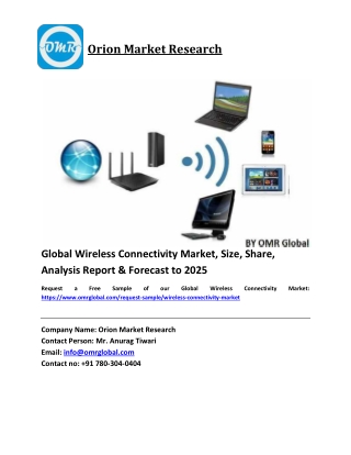 Global Wireless Connectivity Market Size, Industry Trends, Share and Forecast 2019-2025