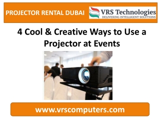 Projector Rental In Dubai For Corporate Events