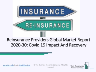 Reinsurance Providers Market Global Report 2020-30: Covid 19 Impact And Recovery