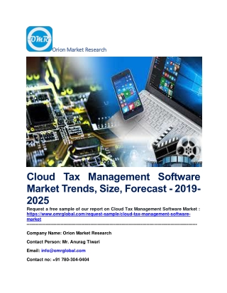 Cloud Tax Management Software Market Trends, Size, Forecast - 2019-2025