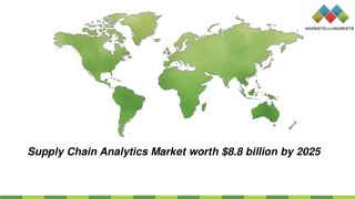 Supply Chain Analytics Market is expected to grow $8.8 billion by 2025