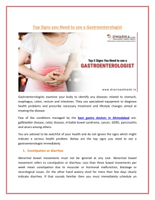 Best Gastro Doctors in Ahmedabad