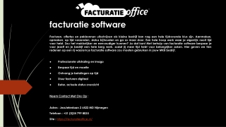 factuurprogramma van Facturatie Office