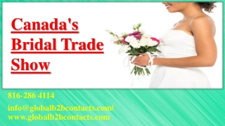 Canada's Bridal Trade Show