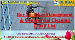 Facilities Management & Commercial Cleaning Email List