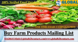 Farm Products Mailing List