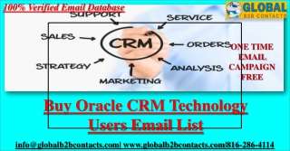 Oracle CRM Technology Users Email List