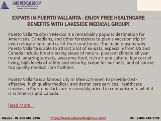 Expats in Puerto Vallarta - Enjoy free healthcare benefits with Lakeside Medical Group!