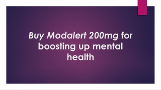 Buy Modalert 200mg for boosting up mental health