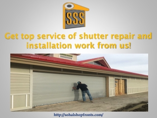 Roller Shutter Repair in London