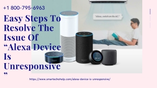 Quick Resolve Alexa Device is Unresponsive 1-8007956963