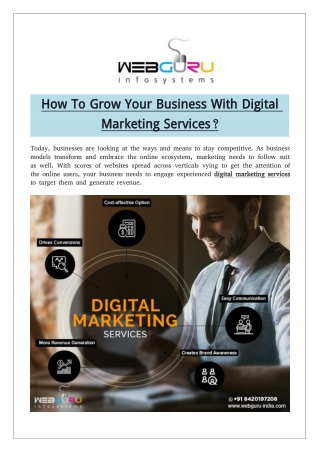 How To Grow Your Business With Digital Marketing Services?