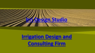 Irrigation Design and Consulting Firm - Irri Design Studio