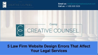 5 Law Firm Website Design Errors That Affect Your Legal Services