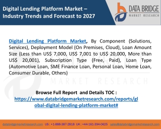 Digital Lending Platform Market Growth 2020-2027