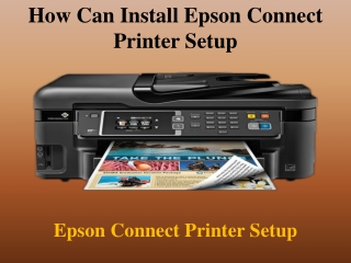 How Can Install Epson Connect Printer Setup