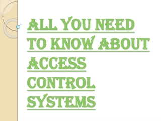 How the Access Control Systems will Help in Ensuring the Security of the Place?